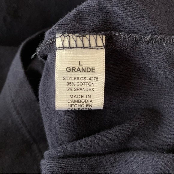 Zenana Premium navy t-shirt midi bodycon dress size large - Picture 5 of 7